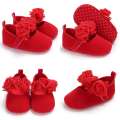 0-18 Months Red Girl Boy Newborn Baby  Cute Cartoon Cotton Shoes Soft Sole Toddler Infant Walking Shoes. 