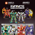 Infinite mecha, high-energy robot, green dragon, white tiger, spirit beast, mecha model, boy puzzle toy. 