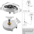 CASA Faucet Glass Rainser For Kitchen Sink, Stainless Steel Cup Washer. 