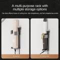 Wall Mount Holder for Dyson Airwrap Styler Hair Curling Iron Aluminum Organizor Storage Rack Suitable Various Curly Hair Sticks. 