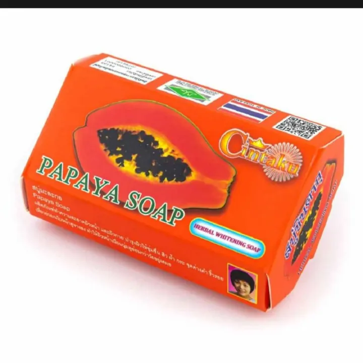 Cintaku%20Thai%20Papaya%20Herbal%20Soap%2090g%20-%20Image%202