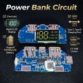 Digital Power Bank Circuit Display 5V 2A. 