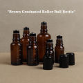 1Pcs 5ml 10ml 15ml 20ml 30ml 50ml Empty Brown Roll On Glass Bottles Roller Ball For Perfume Essential Oil Liquid Substances. 
