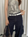 Retro Ethnic Style Butterfly Printed Red Belt For Women New In 2025 Versatile Belt With Jeans Belt Decoration.