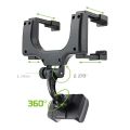 Car Phone Holder Rearview Mirror Mount Car Phone Bracket Navigation Stand Foldable Adjustment Holder Car Cell Phone Support.