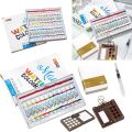 Multi Colors Wooden Grid Paint Box Pocket Artist Travel Paint Palette Mini Watercolor Paint Set for Painters Artists Students. 