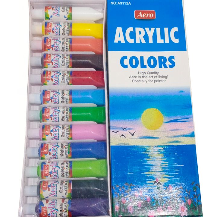 Aero Acrylic color set for Arts and craft use | Daraz.pk
