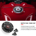 New For DUCATI Diavel V4 2023 Streetfighter V2 Panigale 1199 1299 899 959 CNC Motorcycle Fuel Gas Tank Cap With Key Airbox Cover. 