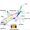 A380 Airplane Toys Passenger Plane Toy Model with Lights & Music Bump & Go Gift. 
