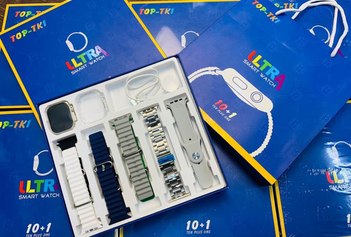 TOP-TK1 Ultra Smartwatch with 10 Straps + 1 watch