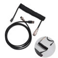 3M Type C Mechanical Keyboard Coiled Cable USB Keyboard Wire Mechanical Keyboard Aviator Desktop Computer Aviation Connector. 