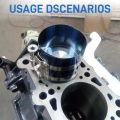 Piston Ring Compressor 3/4/6 Inch Ratchet Clamp Disassembly Tool Set- Adjustable 53-175mm Car Piston Ring with Piston Ring Plier. 