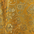 Pre-Cut Glitter Metallic Golden Floral Jacquard Brocade, Luxurious Shiny Embroidered Upholstery Fabric for Crafts DIY Projects.