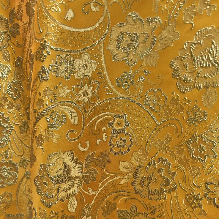 Pre-Cut%20Glitter%20Metallic%20Golden%20Floral%20Jacquard%20Brocade,%20Luxurious%20Shiny%20Embroidered%20Upholstery%20Fabric%20for%20Crafts%20DIY%20Projects%20-%20Image%205