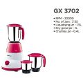 Bajaj GX3702 750 WATTS MIXER GRINDER (3 JARS,WHITE-PINK). 