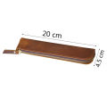 Portable Genuine Cowhide Pencil Case Retro Leather Pen Bag Storage Pouch for Pens Stationery Holder School Office Supplies. 