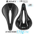 RYET Carbon 3D Printed Saddle 145/155MM 130g 7*9 Bike Seating For Men Women Triathlon Road MTB Mountain Gravel Cycling Parts. 