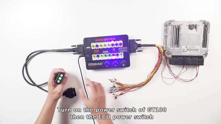 Godiag GT100+ GT100 Pro OBDII Breakout Box ECU Bench Connector Adds Electronic Current Display and CANBUS Protocol