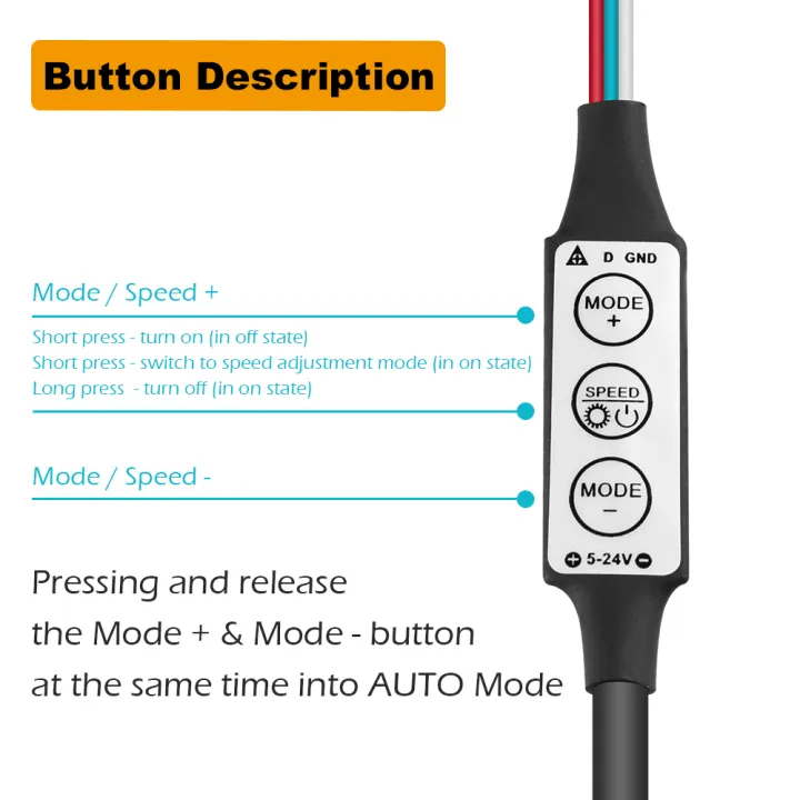 USB%203%20Keys%20WS2811%20WS2812B%20Controller%205V%203pin%20Pixel%20LED%20Light%20Strip%20Controler%20Dream%20Color%20Module%20Tape%20Lights%20with%20JST%20Connector%20-%20Image%202