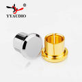 10pcs RCA Dust Caps Pure Copper Gold Plated or Rhodium Plated Audiophile Grade RCA Antioxidant Metal Protective Cover.