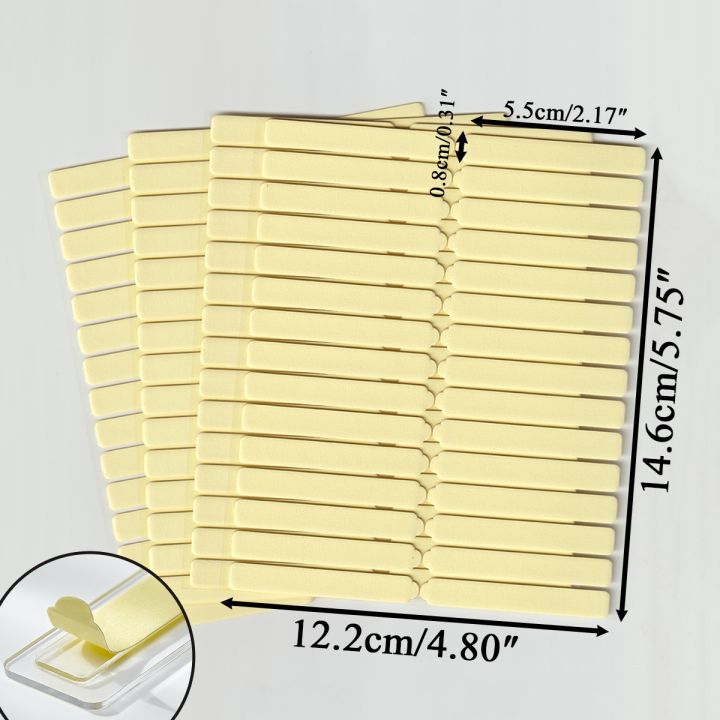 1/2/5/10 Sheets Double-Sided Adhesive Display Tabs Nail Tips Strong Sticky Glue Strips for Press On Nails Packaging & Display