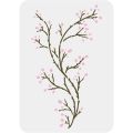 Branch Painting Stencils 11.7x8.3 inch Large Bare Branches Budding Flower Drawing Stencil Plastic PET Tree Branch Stencil DIY. 