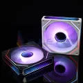 Jungle Leopard Prism 6Pro ARGB PC Case Fan 120mm 3-sided Infinite Mirror 5V 3PIN Motherboard Lighting Sync 4PIN PWM. 