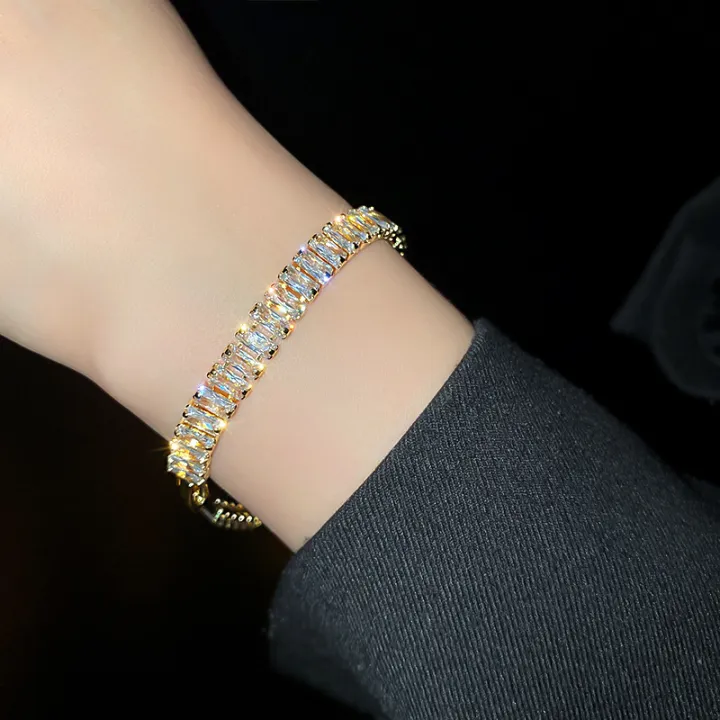 Sparkling%20Cubic%20Zircon%20Tennis%20Bracelets%20for%20Women%20Luxury%20Dainty%20Stackable%20Gold%20Color%20Chain%20Crystal%20CZ%20Banquet%20Wedding%20Jewelry%20-%20Image%206