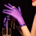 Women Oil Glossy Tight Stocking Gloves High Elastic Transparent Ultra-Thin Clubwear Men'S Short Wrist Gloves.