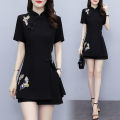 Women's Suit Chinese Style Clothes Two Piece Sets 2025 Summer New Crop Top And Shorts Retro Cheongsam Outfits Matching For Women.