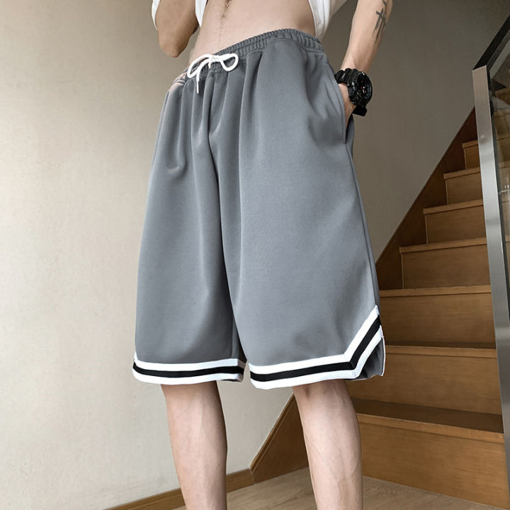 High%20Quality%20Summer%20Men's%20Basketball%20Shorts%20Loose%20Quick%20Dry%20Streetwear%20Casual%20Knee%20Length%20Trousers%20Male%20-%20Image%203