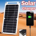 35W 5W Solar Panel With USB Waterproof Outdoor Hiking And Camping Portable Battery Mobile Phone Charging Bank Charging Panel 5V. 