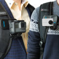 TELESIN Backpack Clip For Hero 13 12 11 10 9 8 7 360 Rotary Clip Mount for Osmo Action Xiaoyi Insta360 Action Carema.