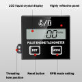 Induction Chainsaw Lawn Mower High Tachometer Digital LCD Display Inductive Pulse Tachometer Gasoline Engine Debugging Timer. 