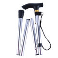 Walking sticks Aluminum Alloy Climbing Cane Four-section Telescopic Folding Climbing and Hiking Cane Trekking Poles Elderly Cane. 