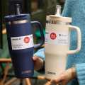 Dodge Tumbler 40oz Stainless Steel 1200ml Heavy Duty 1200 ml (42.2 oz) 
Insulation: Double-wall stainless steel to keep beverages hot or cold for hours 
Features: Some models have a dual-mode lid with a flip-top and a straw, and a handle for easy carrying. 
