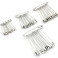 20 Pcs/Lot Nickel Plated Anti-rust Paper Clips Home Multipurpose Paper Clips Stationery Pins Safety Pins to Secure Clothes. 
