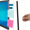 Computer Monitor Work Memo Sticky Label Board Office Desk Screen Bezel Monitor Side Transparent Edge Clip. 