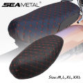 BLALION Motorcycle Seat Cover Thickened Waterproof Anti-skid Seat Protection 3D Faux Leather Seat Pad Protective Cover for Moto.