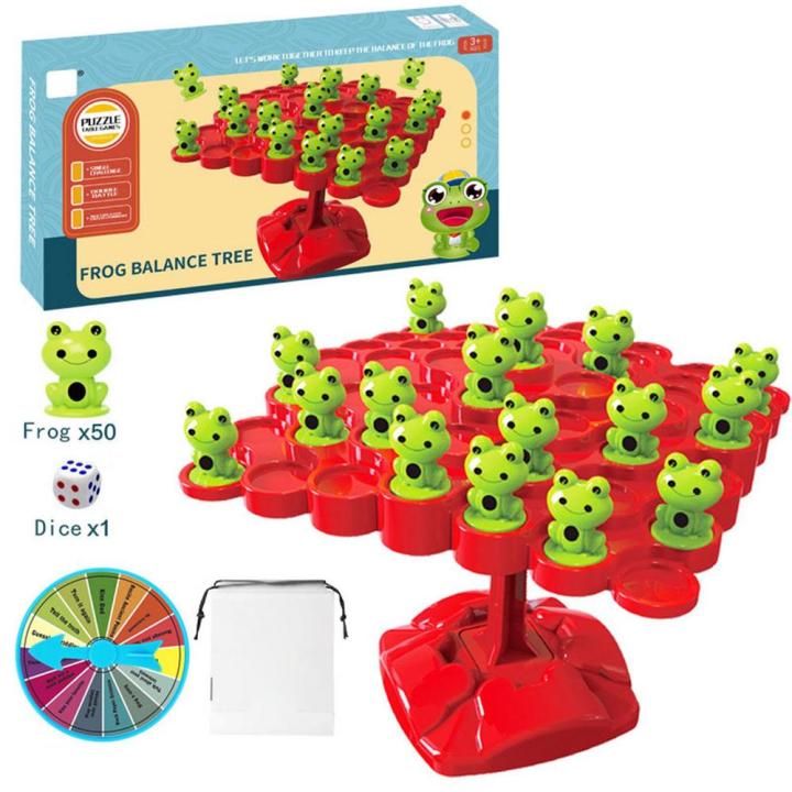 Balance Counting Toys Cool Math Game Frog Balance Counting Toy With 50 Frogs Interactive Educational Toy For Children Xmas Gift