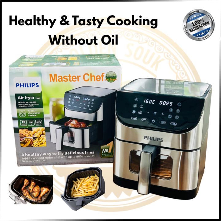 Air Fryer — Philips Digital Air Fryer – Large Capacity Multiple Sizes – Oil-Free, Healthy Cooking – Touch Control – High Quality – Easy & Affordable — Imported Chinese Brand