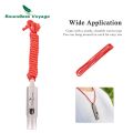 Boundless Voyage Titanium Whistle Emergency Survival Whistles with Lanyard Loud Coaches Training Sports Keychain Whistle. 