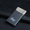 Multicolor Refillable Gas Lighter: Rectangular Rafin Metal Lighter Windproof Design with Stylish. 