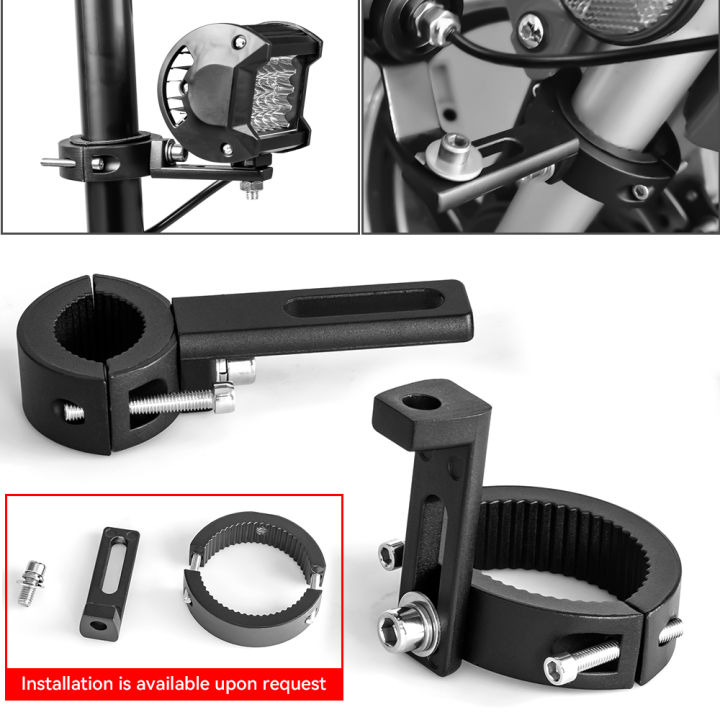 Motorcycle Universal Mount Headlight Spotlight Bracket Fog Driving Lights Brackets Fork Ear Chopper Headlamp Holder accesorios