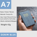 A7 specification 2026 English planner book, mini portable pocket daily schedule book, 64 sheets 128 page thin weekly calendar.