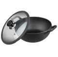 Famous Cast Iron Kadahi Karahi With Glass Lid 26cm. 