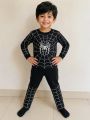 Kids Black Spider Hero Costume Set with Full Face Mask. 