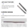 Camping Titanium Tea Cup Clip Outdoor Ultralight Steak Lid Barbecue Antiscalding Tea Tweezer Tableware Toast Tongs. 
