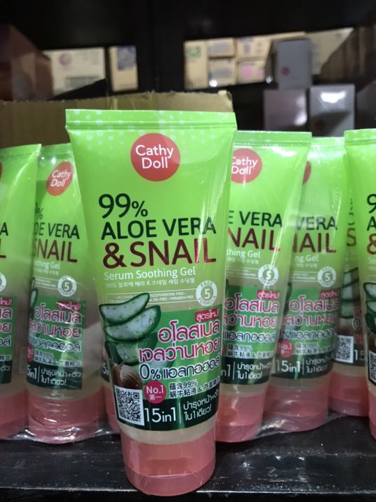 Aloe%20Vera%20Gel,%20Snail%20Gel,%20Alosneal%20Cathy%20Doll%2099%25%20Aloe%20Vera%20&%20Snail%20Serum%20Soothing%20Gel%2060%20Grams%20-%20Image%203