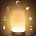 Tuya WiFi Smart Light Bedside Led Night Lights Dimmable Table Lamp RGB Touch Lamp Voice APP Control  Home Alexa Smartlife. 